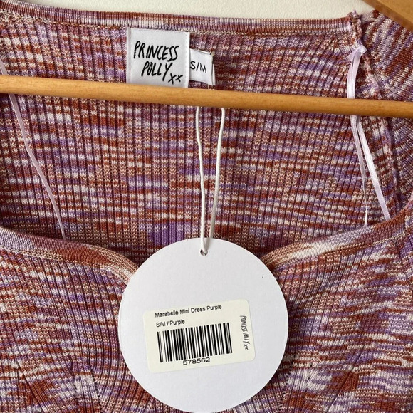 Princess Polly Marabelle Mini Dress Purple NWT Size Small/Medium - Picture 6 of 7